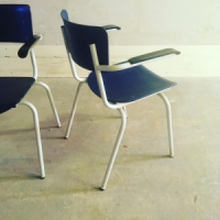 Vintage Gispen buisframestoelen nr 15